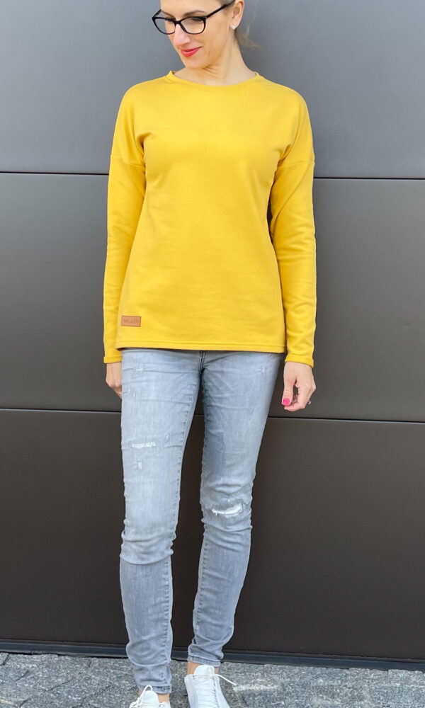 Dámská tepláková mikina BASIC yellow