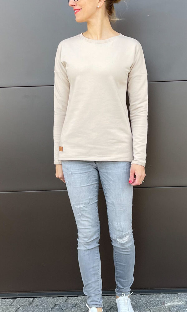 Dámská tepláková mikina BASIC beige