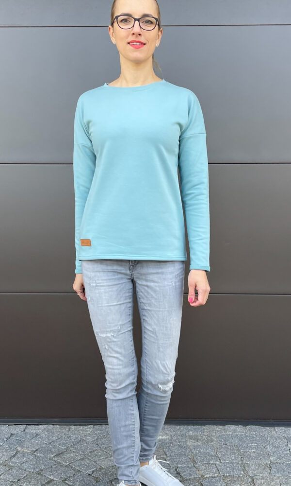 Dámská tepláková mikina BASIC mint