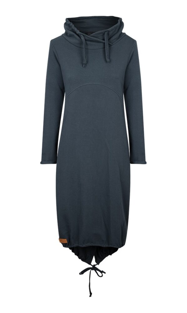Dámské teplákové šaty COMFY tmavě šedé – ČESKÁ VÝROBA – doprava ZDARMA