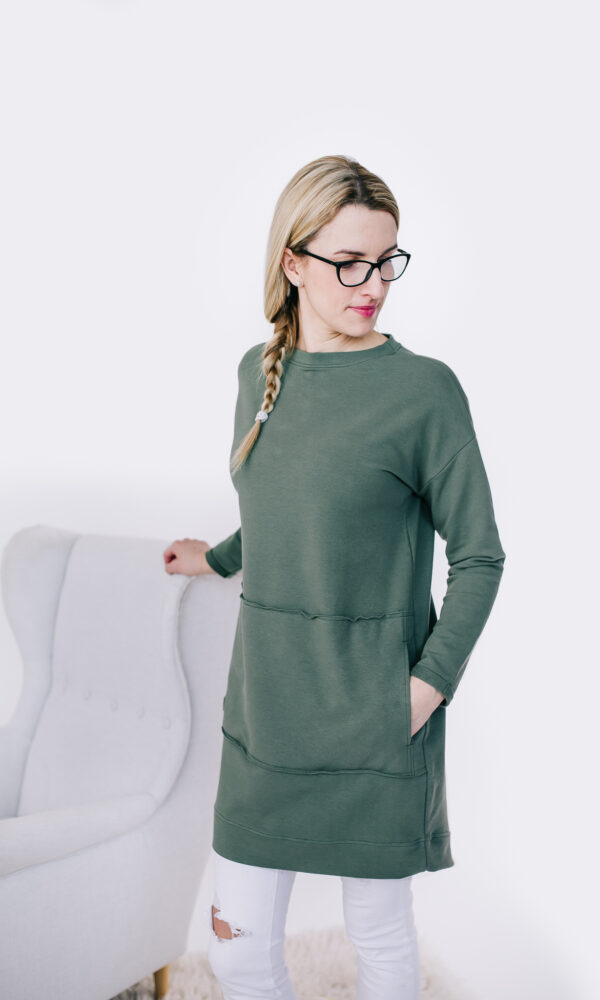 Dámská tepláková mikina LOWLY KHAKI