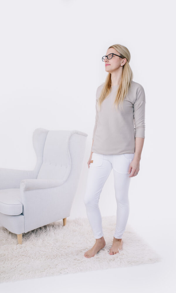 Dámské tepláky BASIC WHITE