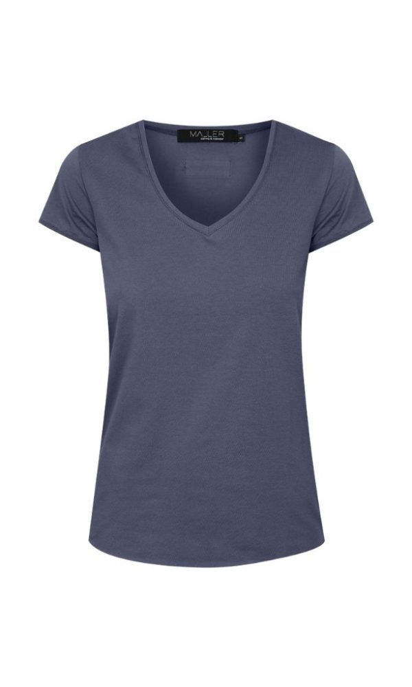 Dámské tričko BASIC “V” dark grey