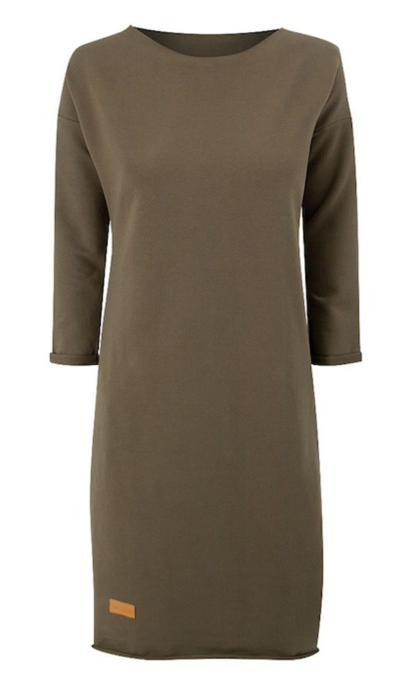 Dětské teplákové šaty SIMPLE KIDS KHAKI