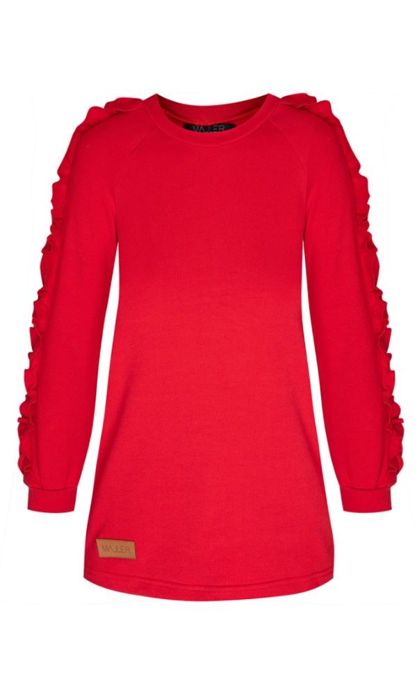 Dětská tepláková mikina CURLY KIDS RED