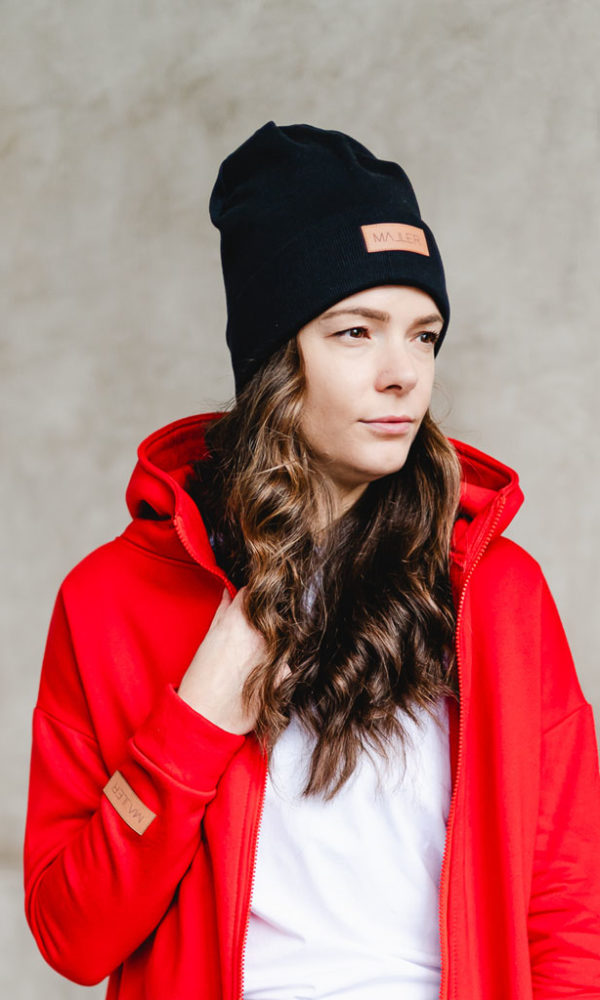 Čepice žebrovaná LUX BLACK