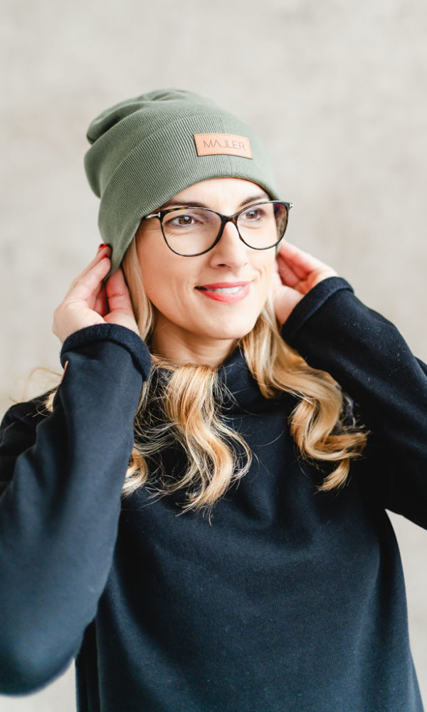 Čepice žebrovaná LUX KHAKI