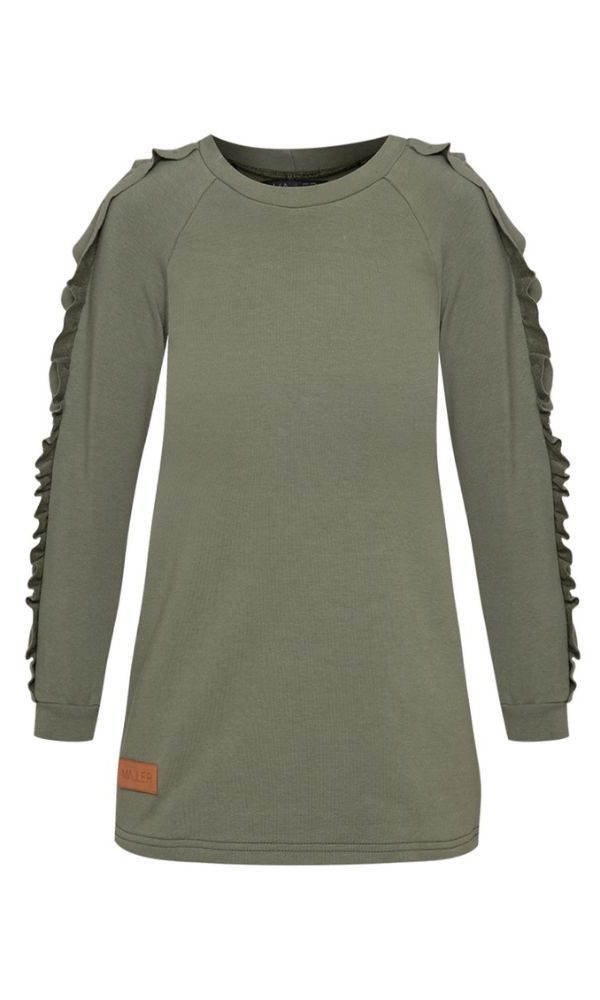 Dětská tepláková mikina CURLY KIDS DARK KHAKI