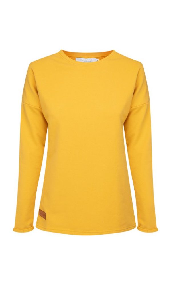 Dámská tepláková mikina BASIC yellow