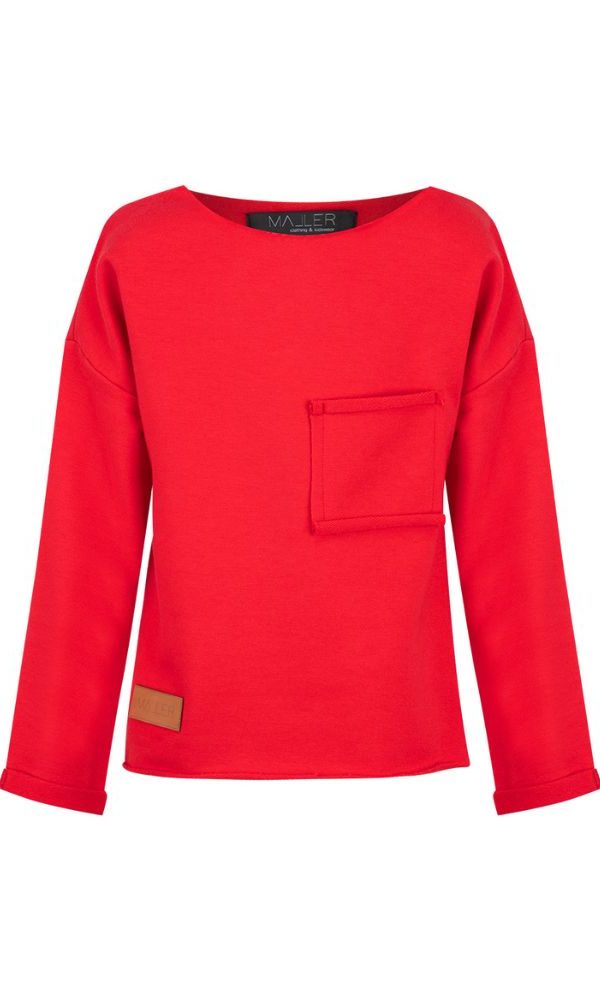 Dětská tepláková mikina SIMPLE KIDS RED