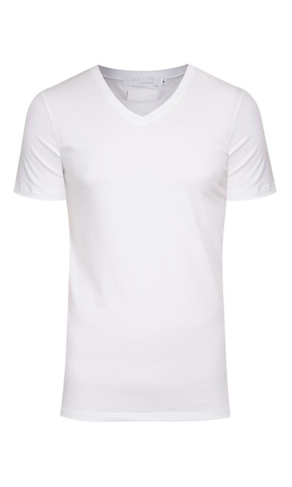 Pánské tričko BASIC “V” white