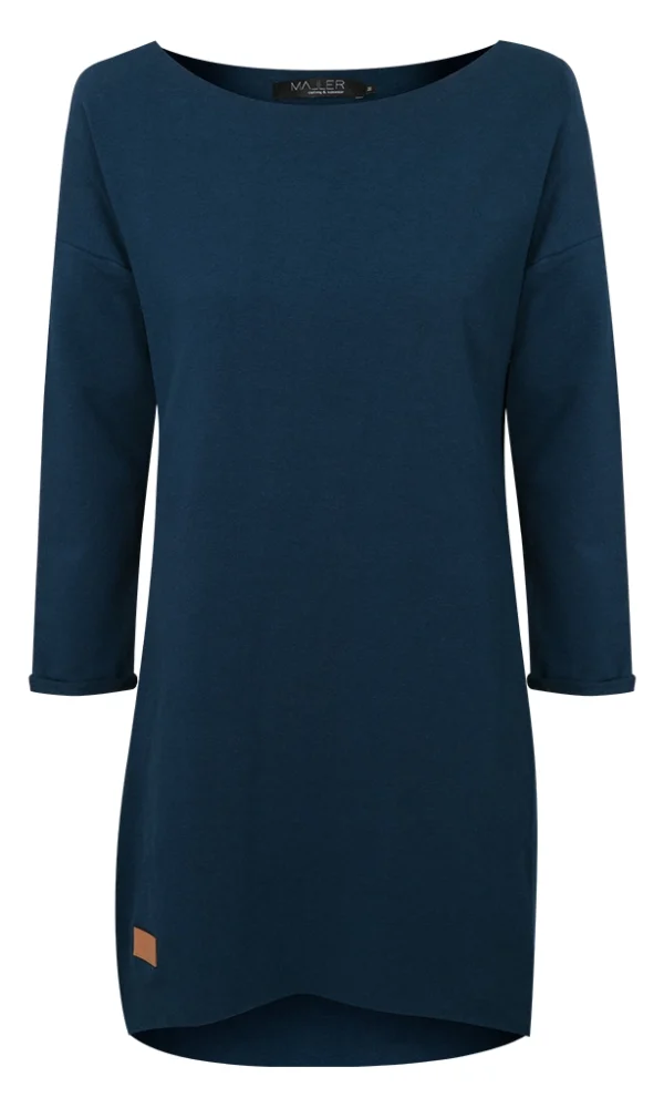 Dámské teplákové mikino-šaty DRESSY modré – ČESKÁ VÝROBA