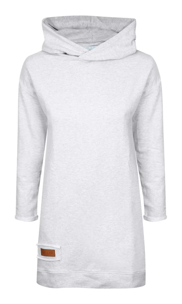 Dámská tepláková mikina s kapucou BASIC šedá