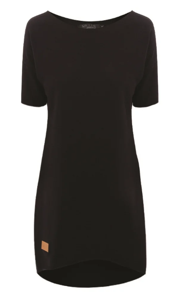 Dámské teplákové šaty s krátkým rukávem DRESSY BLACK