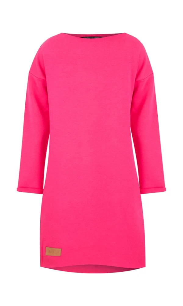 Dětské teplákové šaty SIMPLE KIDS DARK PINK