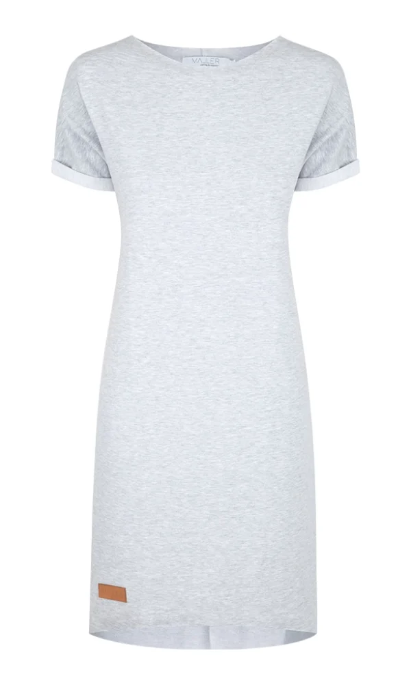 Dámské teplákové šaty s krátkým rukávem DRESSY GREY