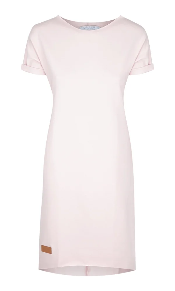 Dámské teplákové šaty s krátkým rukávem DRESSY PINK