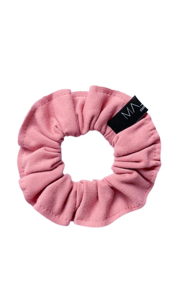 Látková gumička do vlasů BASIC old pink