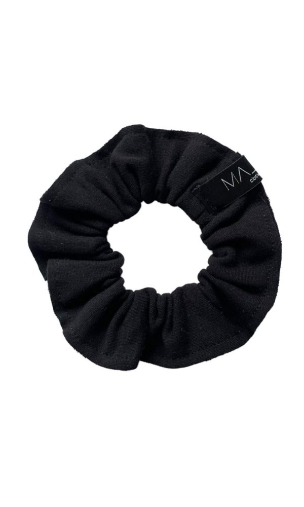 Látková gumička do vlasů BASIC black