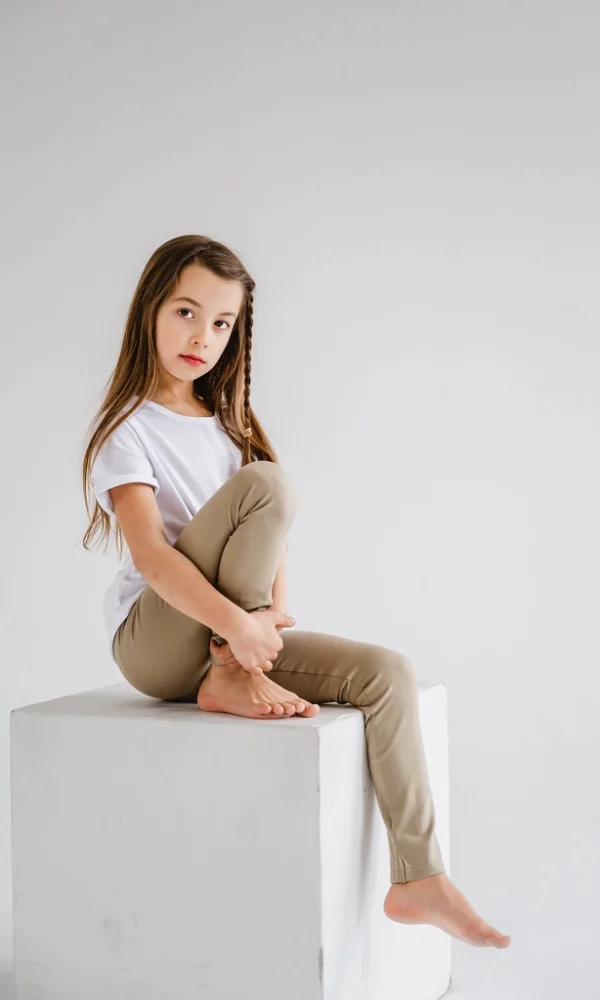 Dětské legíny LUX béžové