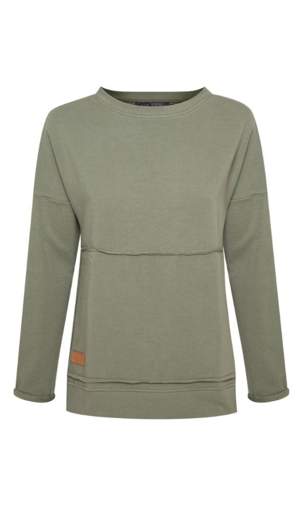 Dámská tepláková mikina LOWLY No.2 KHAKI