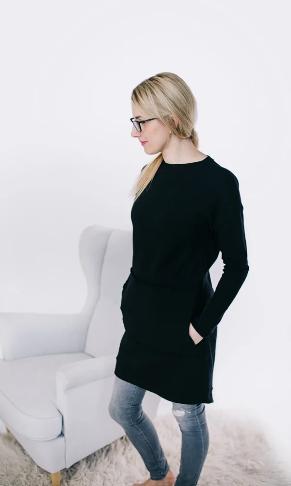 Dámská tepláková mikina LOWLY BLACK