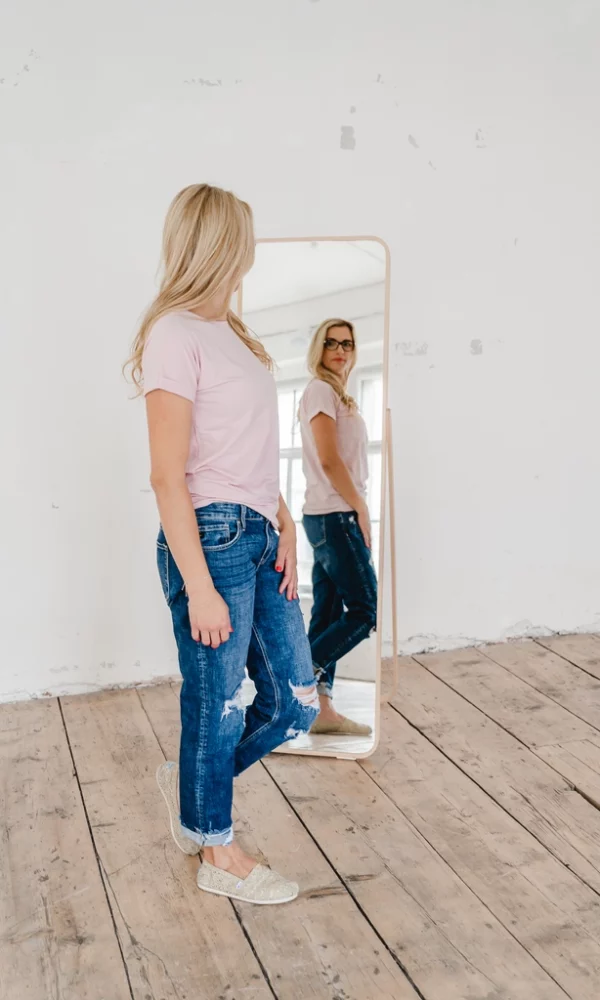 Dámské tričko BASIC ROLL pink