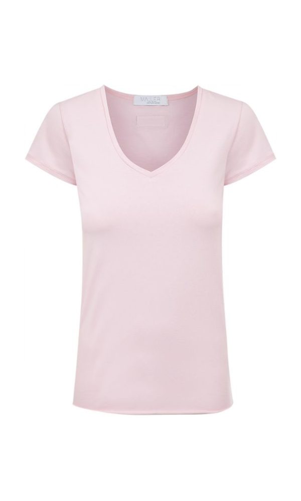 Dámské tričko BASIC “V” pink