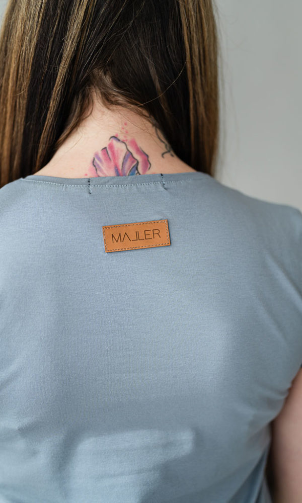 Dámské tričkové Áčkové šaty BASIC grey