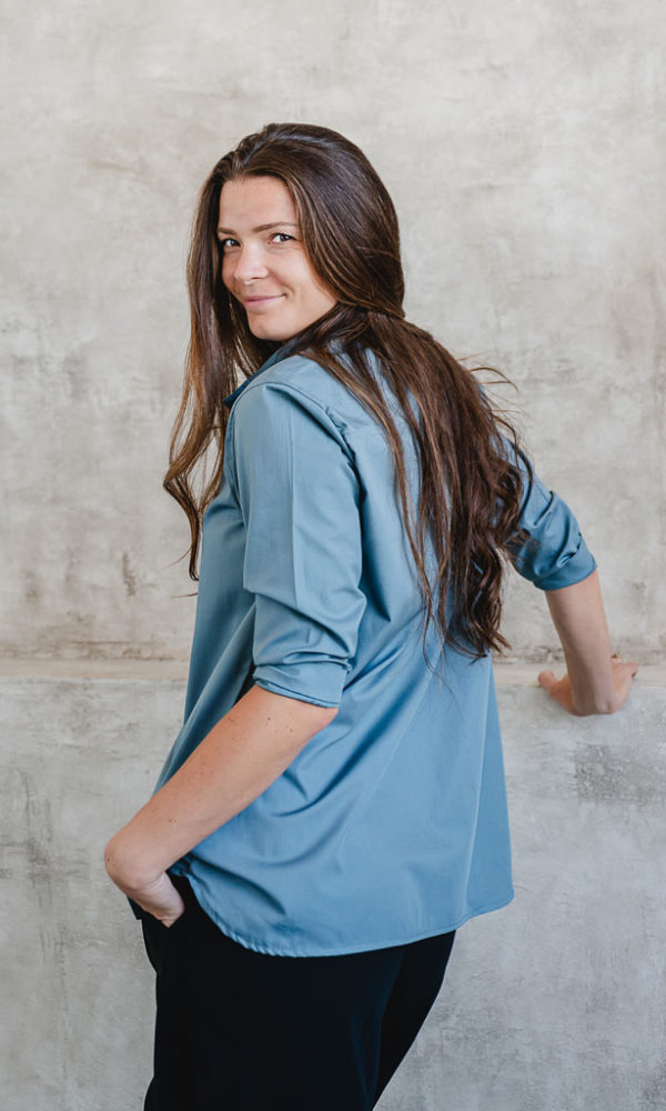 Dámská bavlněná košile POPLIN mint