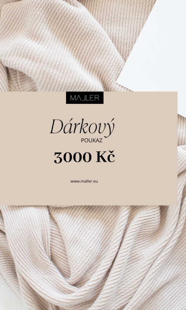 Dárkový poukaz v hodnotě 3000 Kč