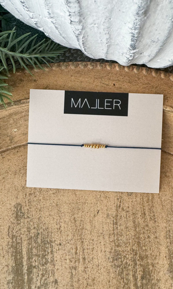 Náramek FRIENDS zlato-černá