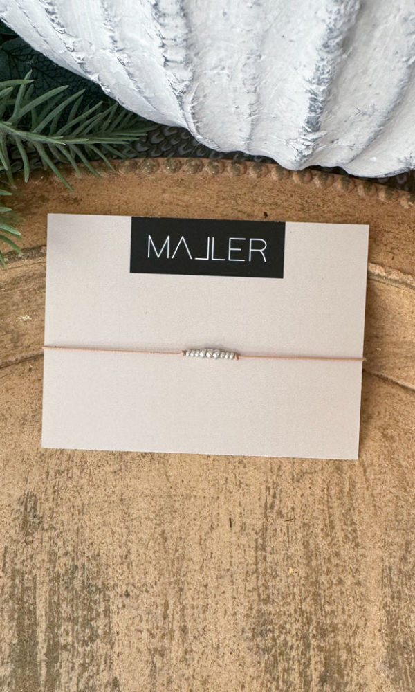 Náramek FRIENDS zlato-béžová