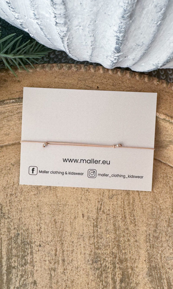 Náramek FRIENDS zlato-béžová