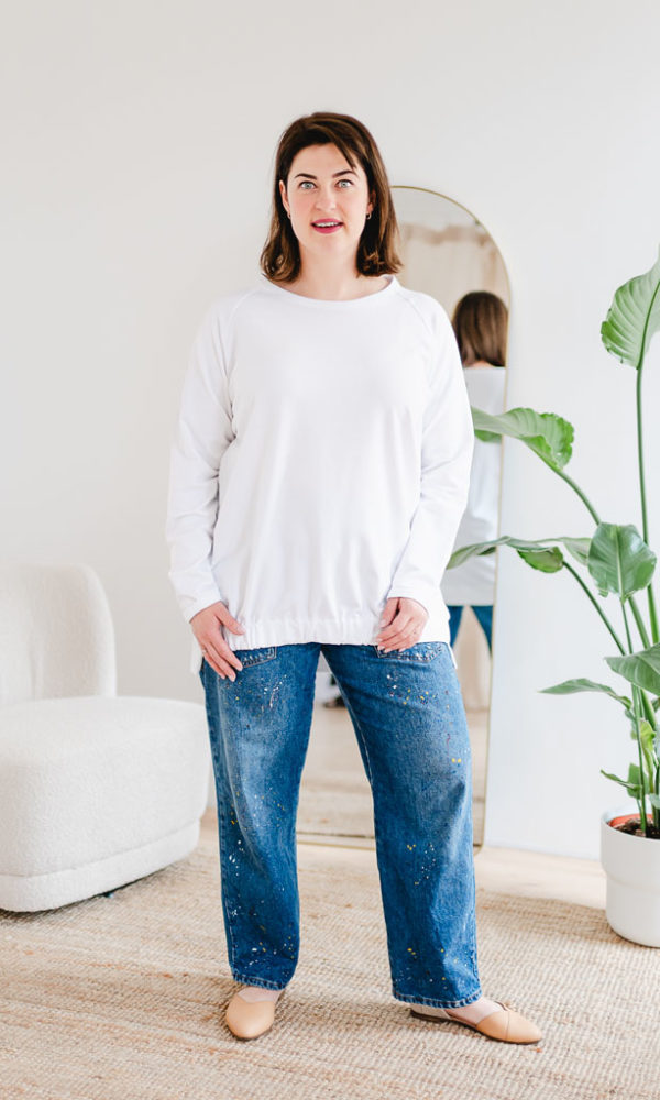 Dámská tepláková mikina MOLLY bílá