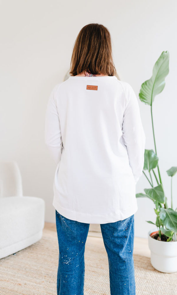 Dámská tepláková mikina MOLLY bílá