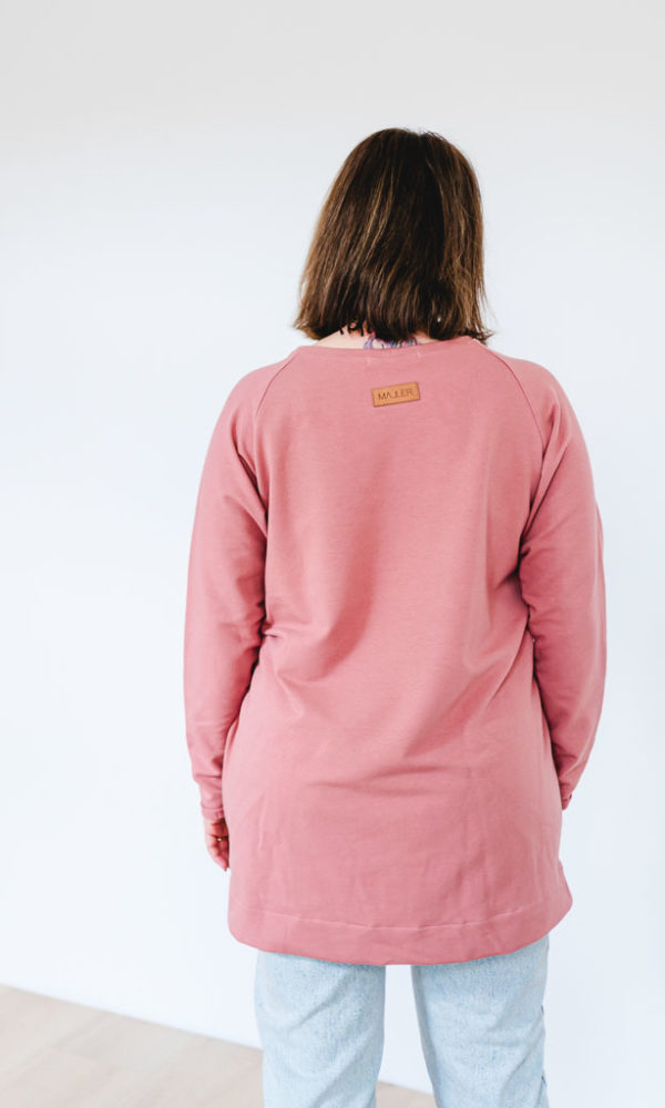 Dámská tepláková mikina MOLLY starorůžová