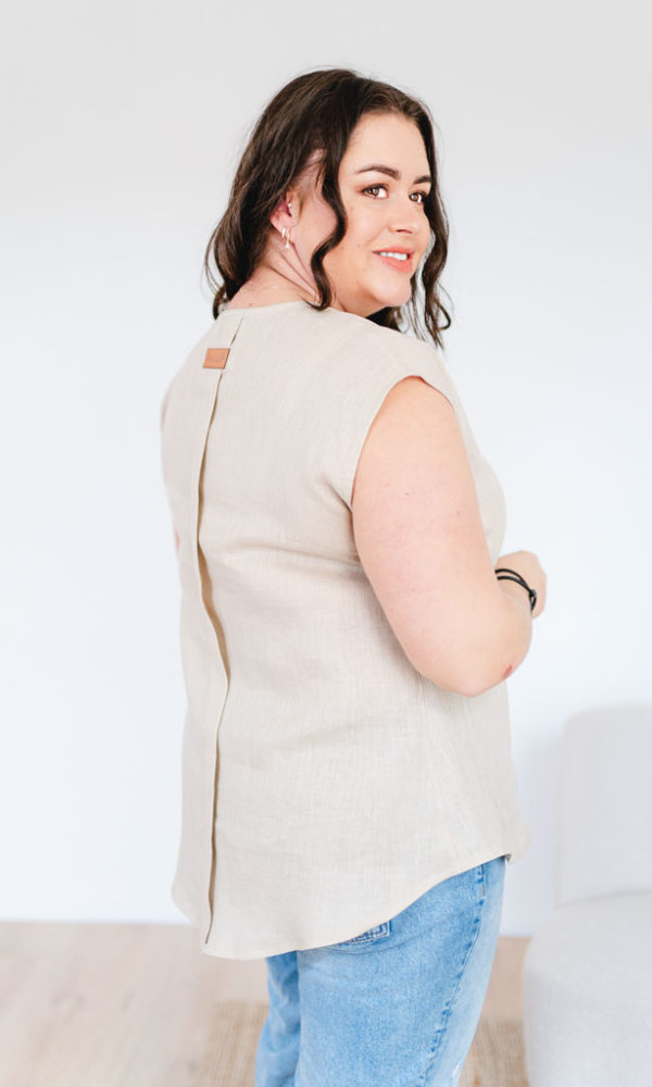 Dámská lněná tunika LINEN béžová