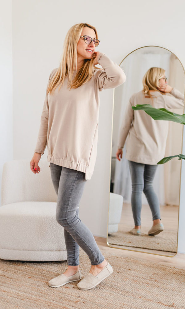 Dámská tepláková mikina MOLLY béžová