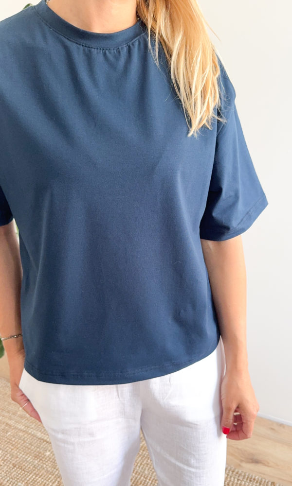 Dámské tričko OVERSIZE modré