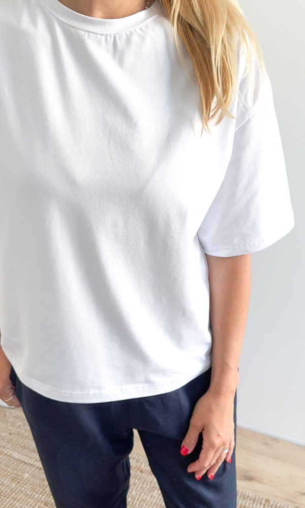 Dámské tričko OVERSIZE bílé