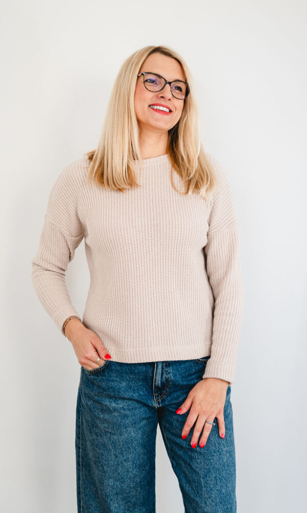 Dámský svetr ZARA béžový