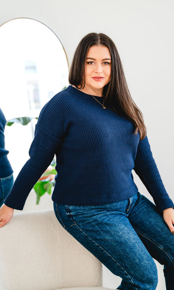 Dámský svetr ZARA modrý