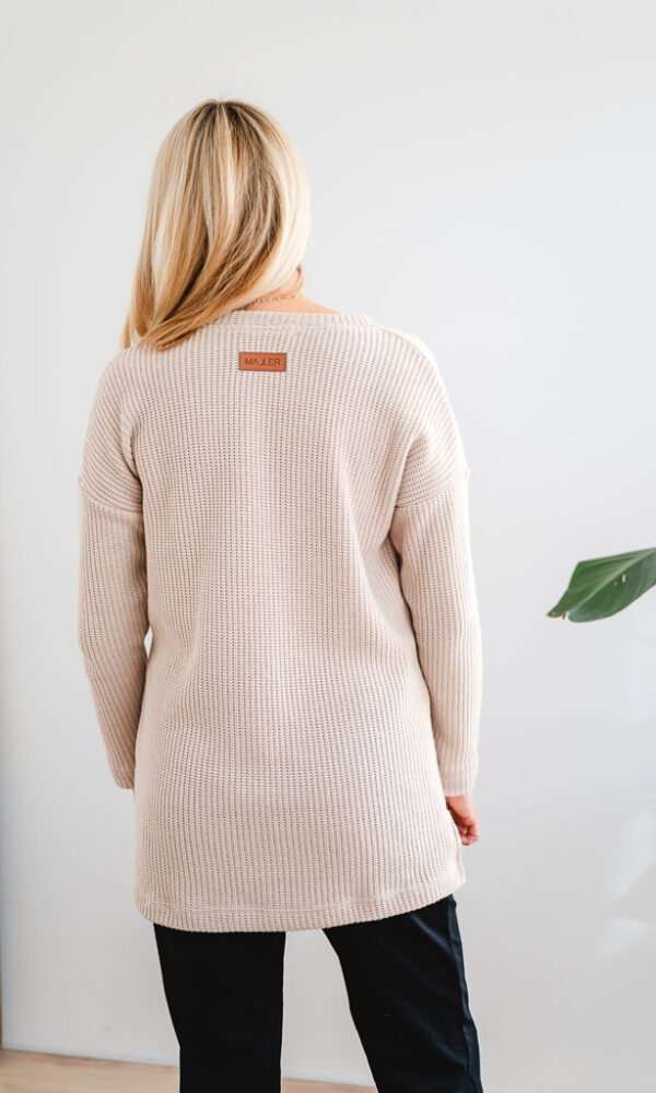 Dámský svetr ZARA “V béžový