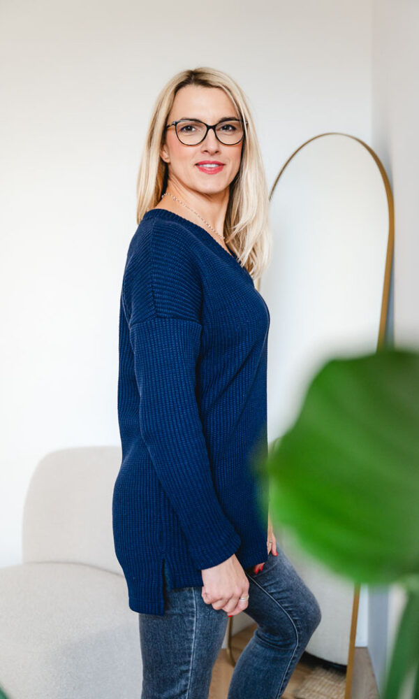 Dámský svetr ZARA “V modrý